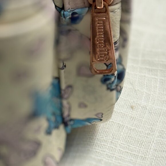 🎒 Disney Parks Loungefly Stitch & Angel Mini Backpack – Pastel Hearts Print - Picture 2 of 8